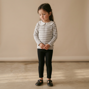Organic Ruffle Collar Top & Leggings Set - Harlequin