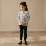 Organic Ruffle Collar Top & Leggings Set - Harlequin