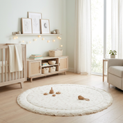 Organic Cotton Quilted Play Mat - Bloom - Makemake Organics