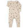 Organic Button Romper - Bunny Hop