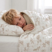 Organic Kids Quilt - Safari & Oat - Makemake Organics