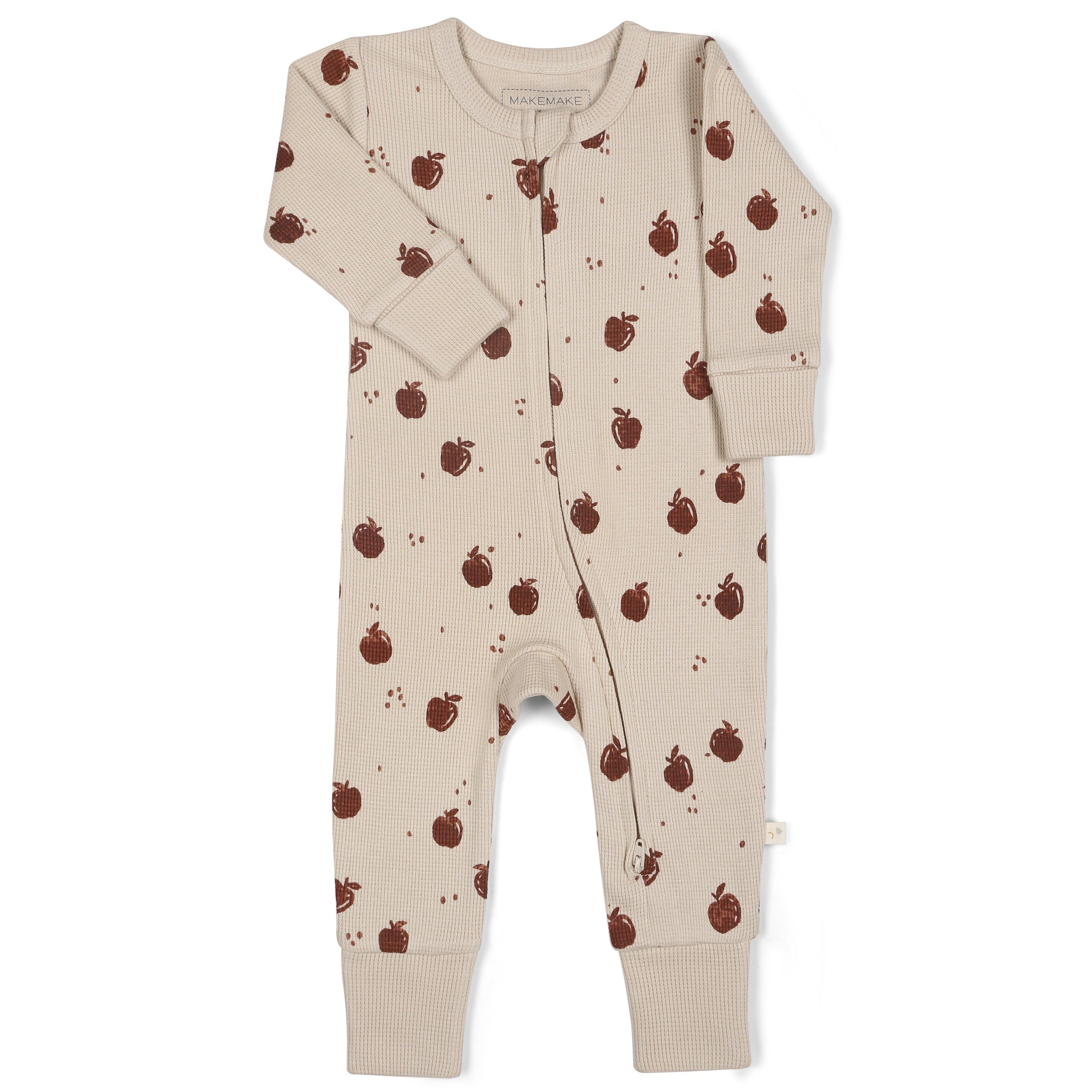 Organic 2-Way Zip Romper - Orchard - Makemake Organics