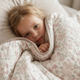 Organic Kids Quilt - Blossom & Taupe