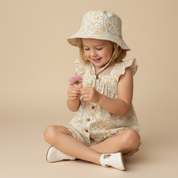 Organic Bucket Sun Hat - Bloomfield - Makemake Organics
