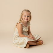 Organic Ruffle Tiered Dress - Bloomfield - Makemake Organics