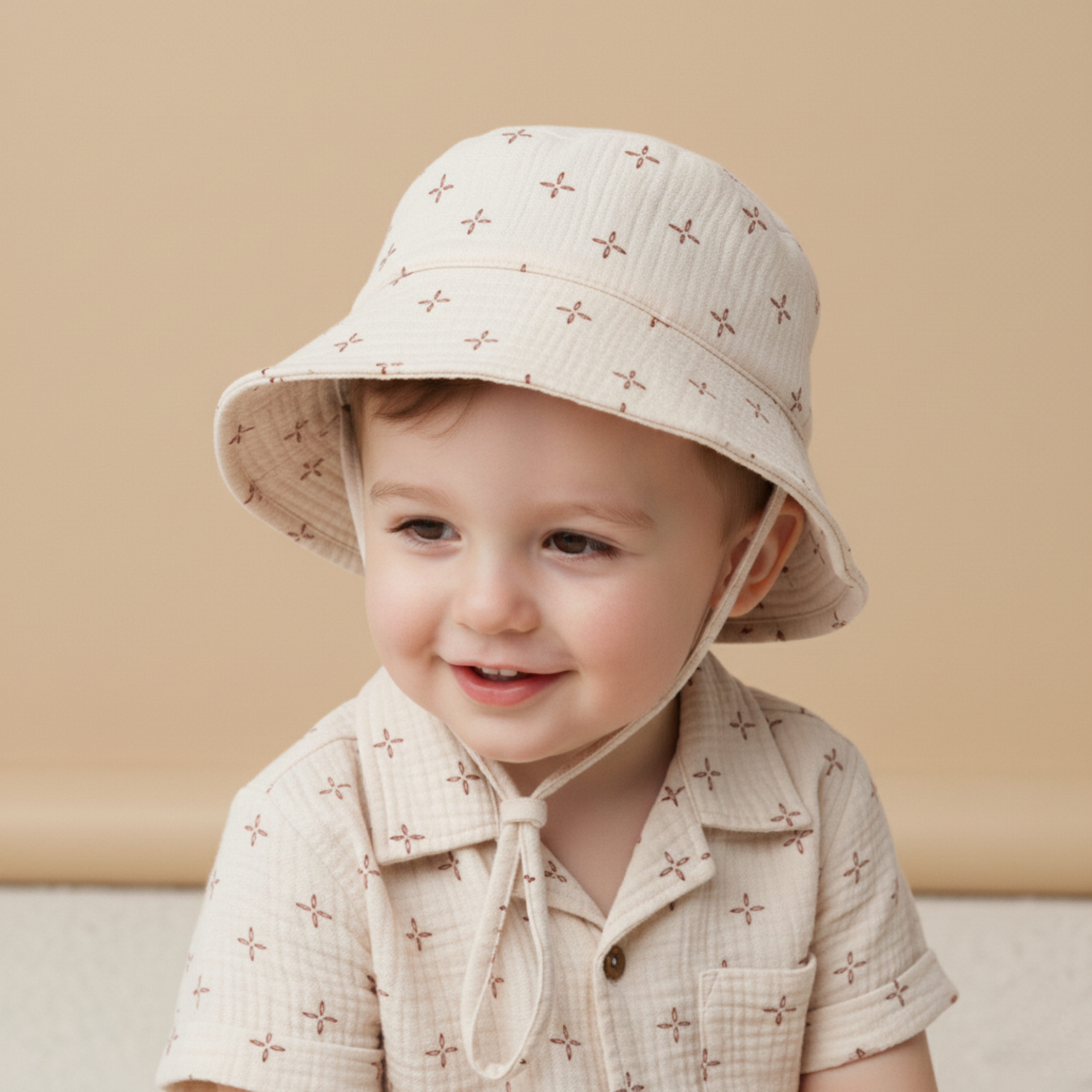 Organic Bucket Sun Hat - Cross - Makemake Organics