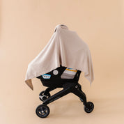 Organic Nursing Shawl Cover - Beige (Open Box) - Makemake Organics