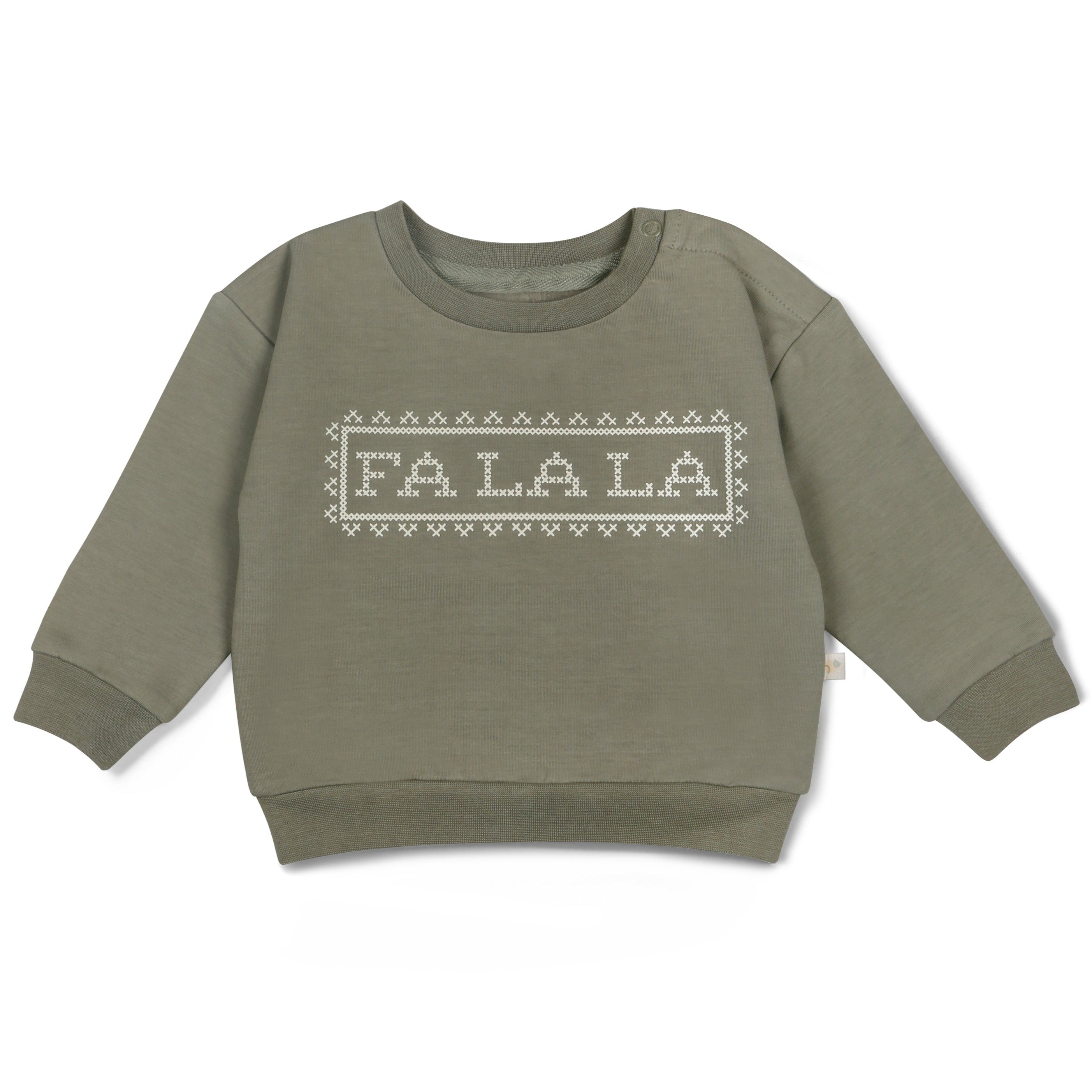 Organic Fleece Sweatshirt - Fa La La - Makemake Organics