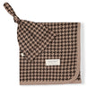 Organic Swaddle Blanket & Hat - Houndstooth - Makemake Organics