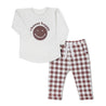 Organic Long Sleeve Tee & Pant Set - Choose Happy - Makemake Organics