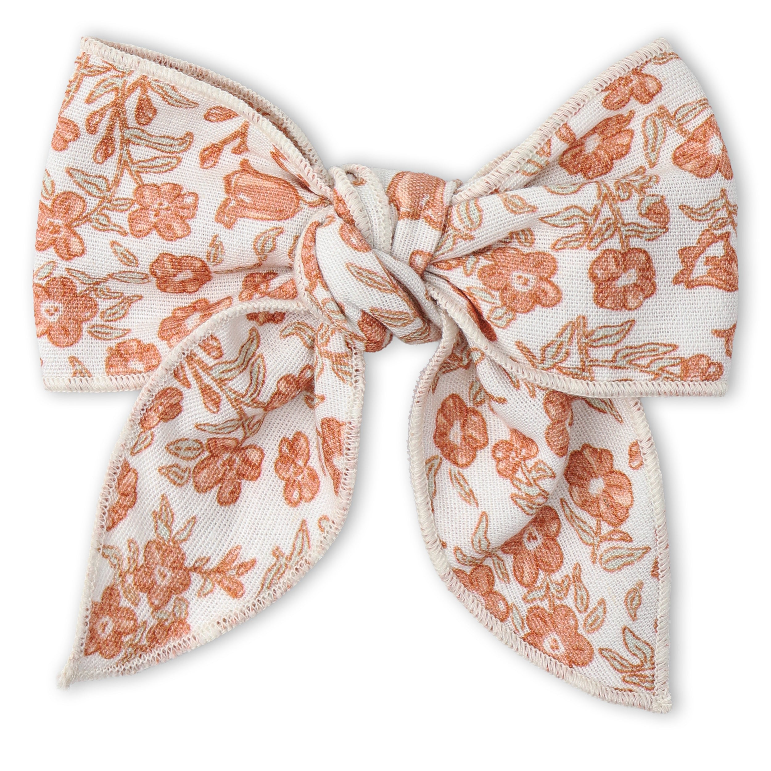 Organic Hair Bow Clip - Sienna - Makemake Organics