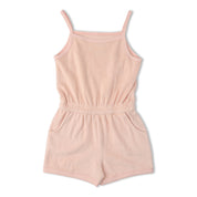 Organic Tank Romper - Blush - Makemake Organics