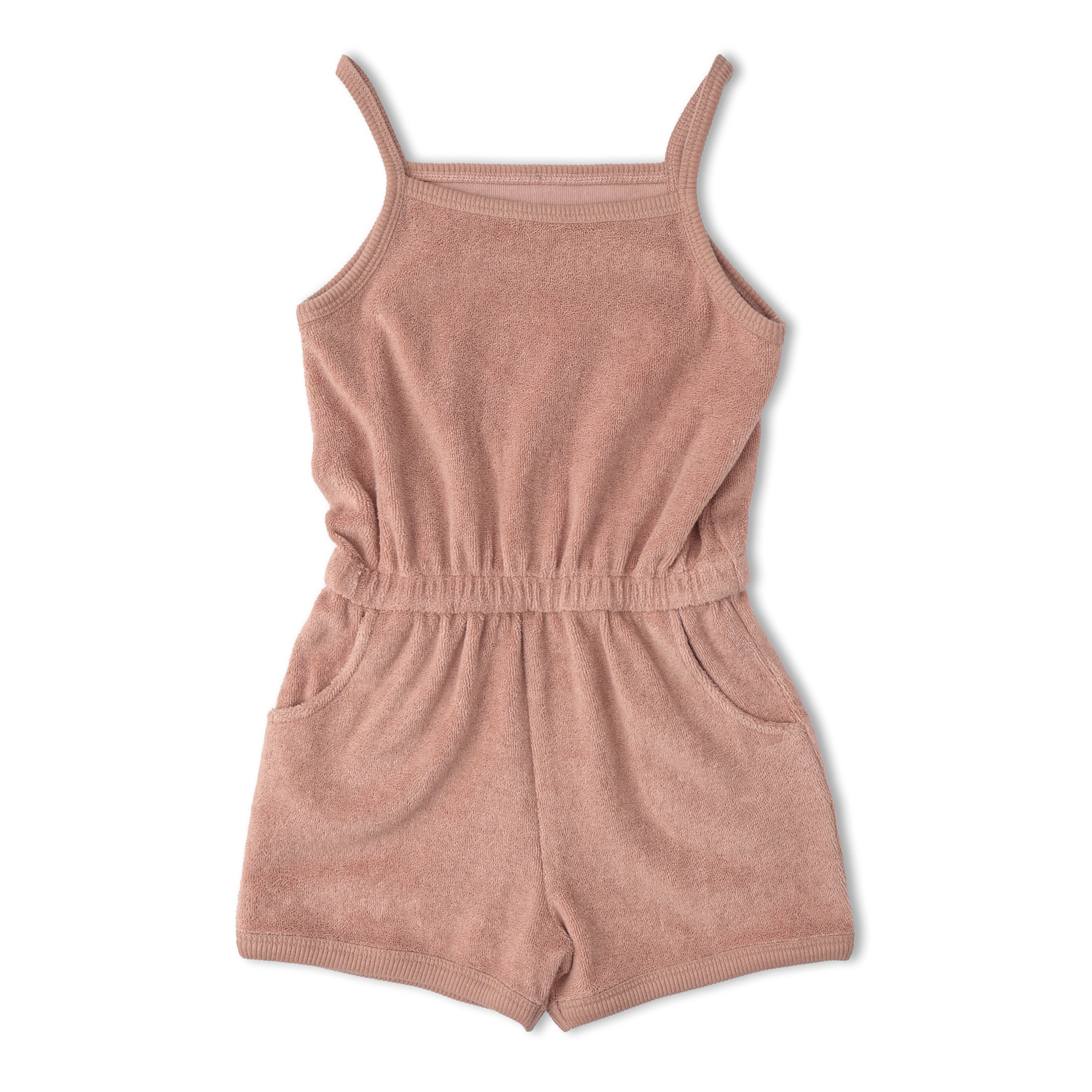 Organic Tank Romper - Clay - Makemake Organics