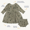 Organic Twirl Dress - Forest Folk - Makemake Organics