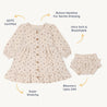 Organic Tiered Dress - North Star - Makemake Organics