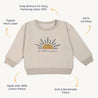 Organic Fleece Sweatshirt - My Little Sunshine - Makemake Organics