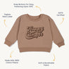 Organic Fleece Sweatshirt - Happy Camper - Makemake Organics