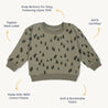 Organic Fleece Sweatshirt - Alpine - Makemake Organics