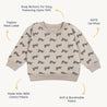 Organic Fleece Sweatshirt - Boo - Makemake Organics