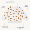 Organic Fleece Sweatshirt - Pumpkin - Makemake Organics