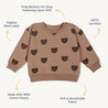 Organic Fleece Sweatshirt - Wild Bear