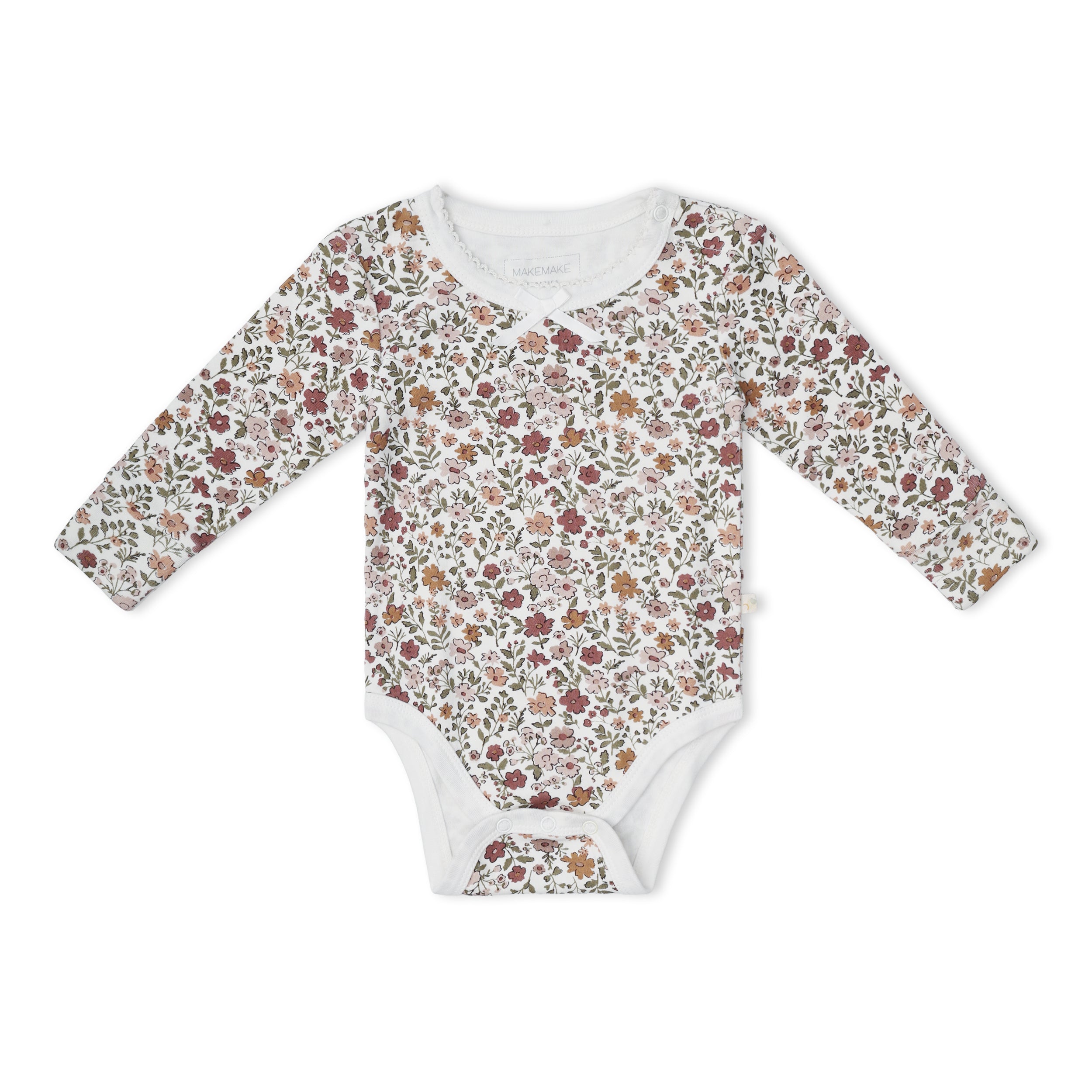 Organic Bodysuit & Foldover Pants Set - Woodland Sprig
