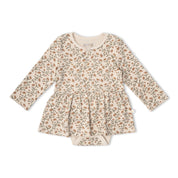 Organic Bodysuit Dress & Leggings Set - Rustbloom