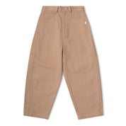 Organic Twill Barrel Pants - Taupe
