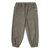Organic Twill Joggers Pants - Olive