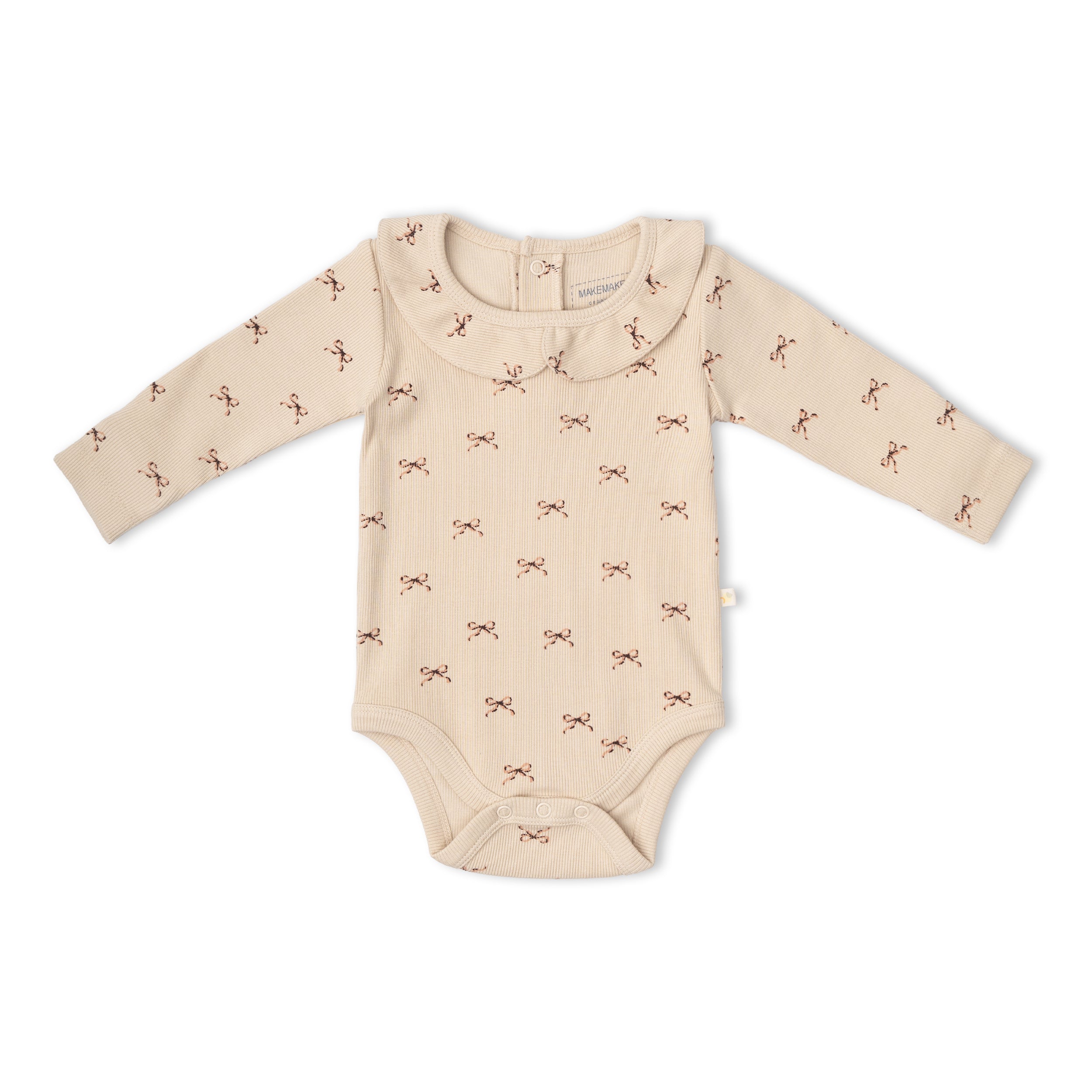 Organic Ruffle Collar Onesie & Pants Set - Tiny Bows