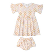 Organic Dolman Sleeve Dress - Pop Floral - Makemake Organics