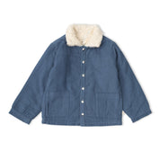 Organic Corduroy Front Pocket Jacket - Navy