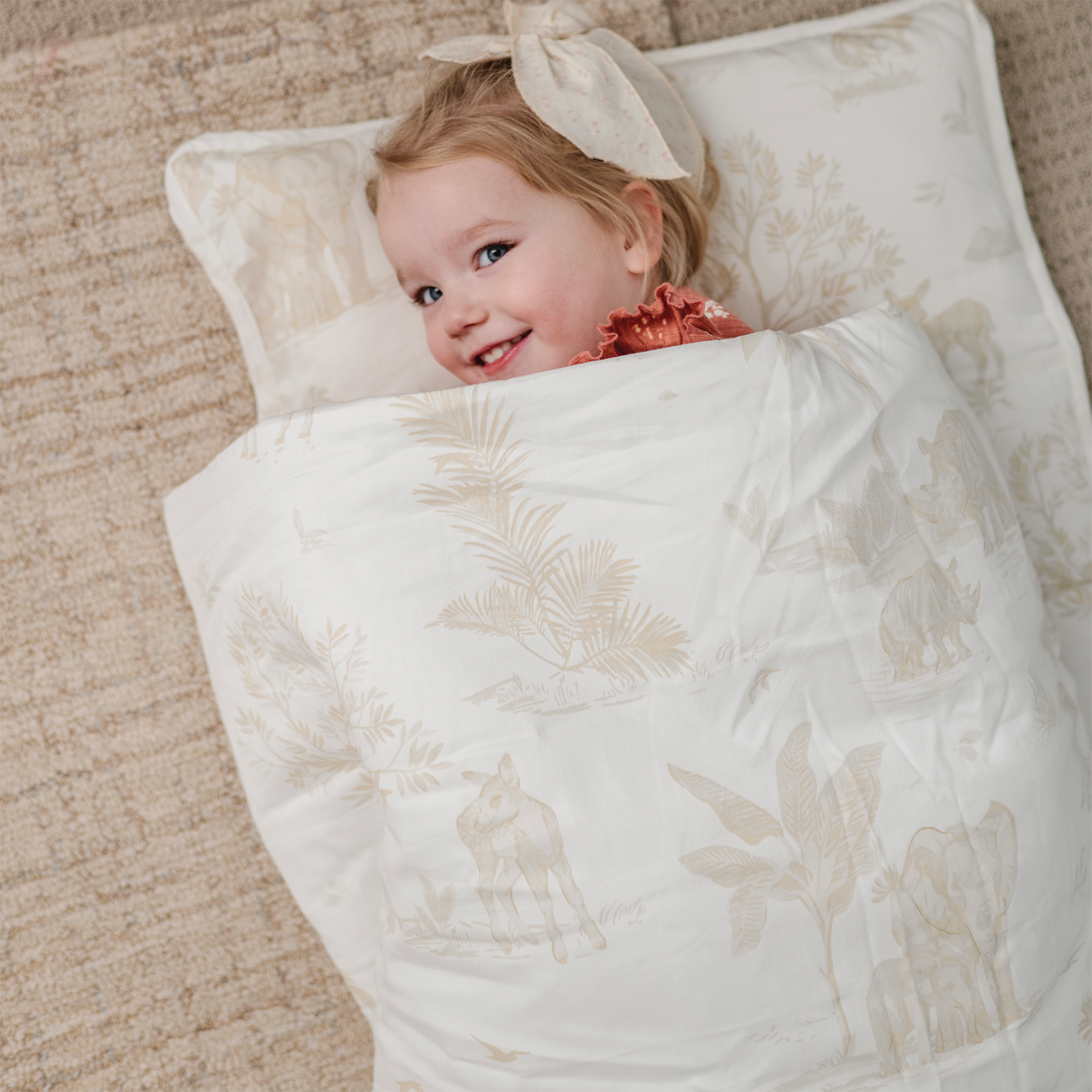 Organic Cozy Comfort Nap Mat - Safari - Makemake Organics