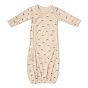 Organic Kimono Infant Sleep Gown - Tiny Bows