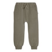 Organic Fleece Jogger Pants - Olive