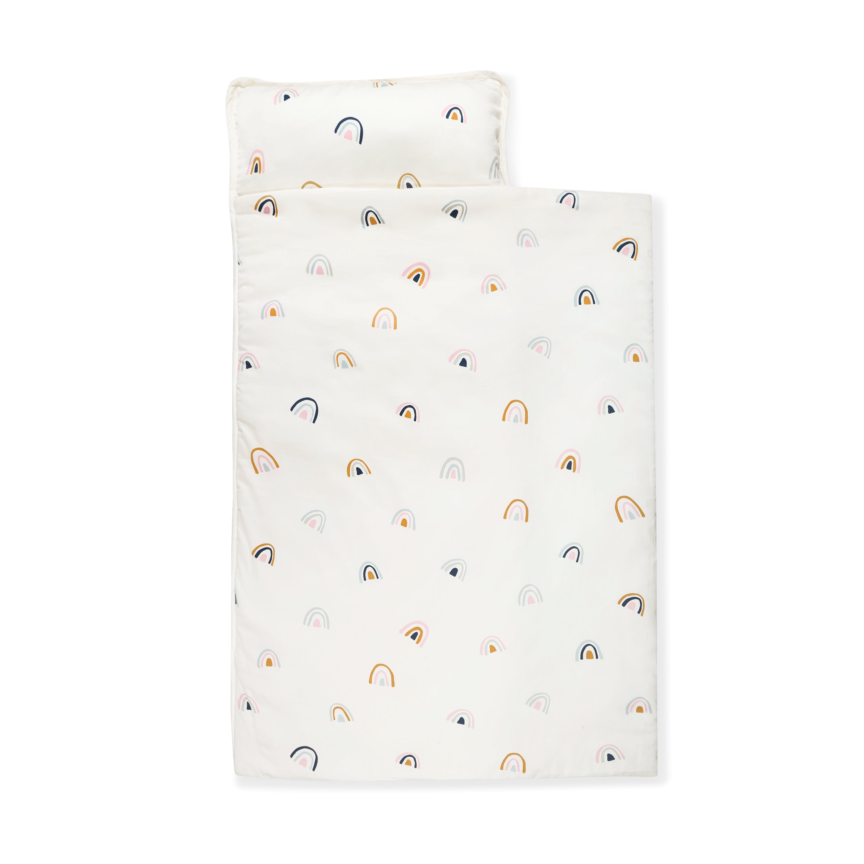 Organic Cozy Comfort Nap Mat - Rainbow - Makemake Organics