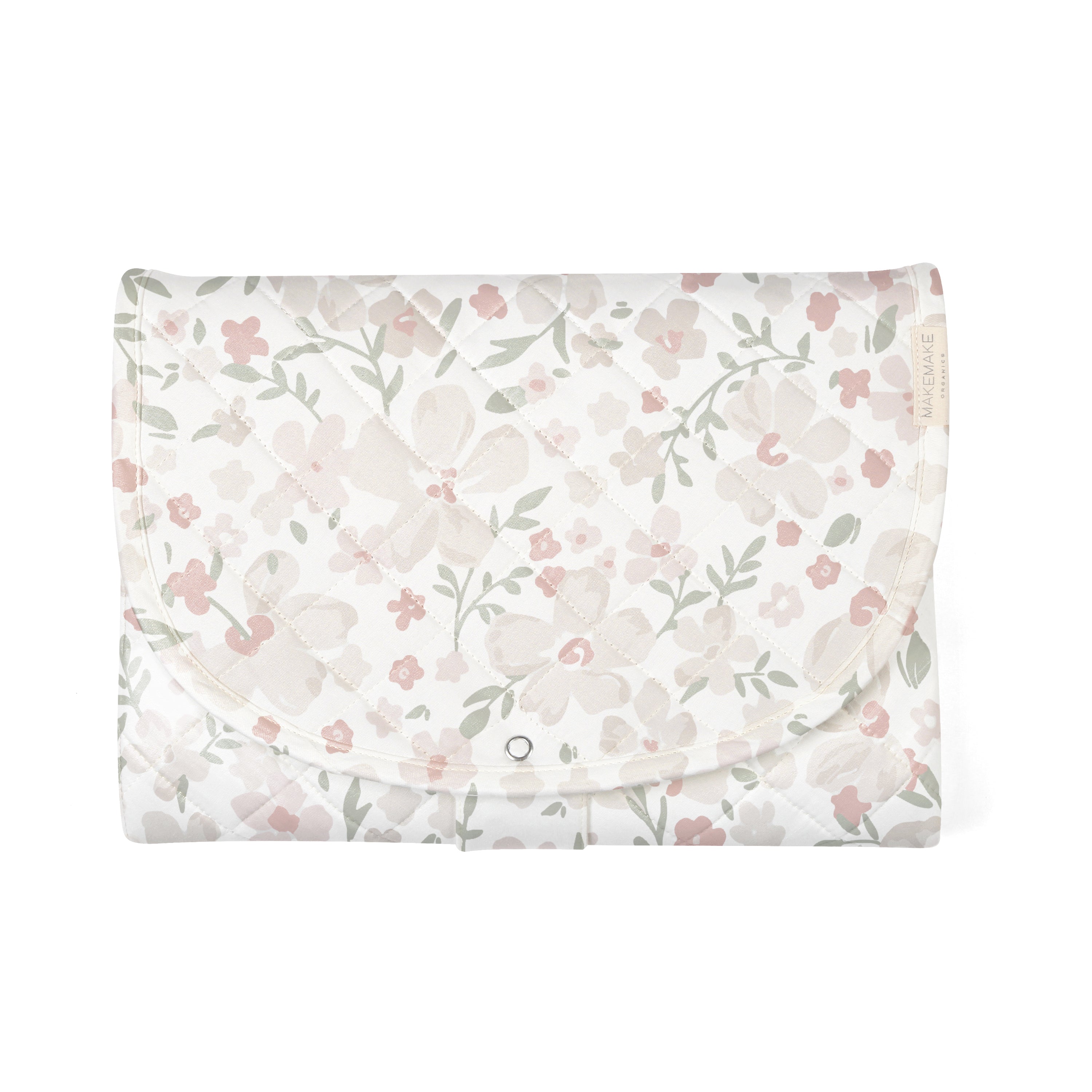 Organic Portable Changing Mat - Blossom - Makemake Organics