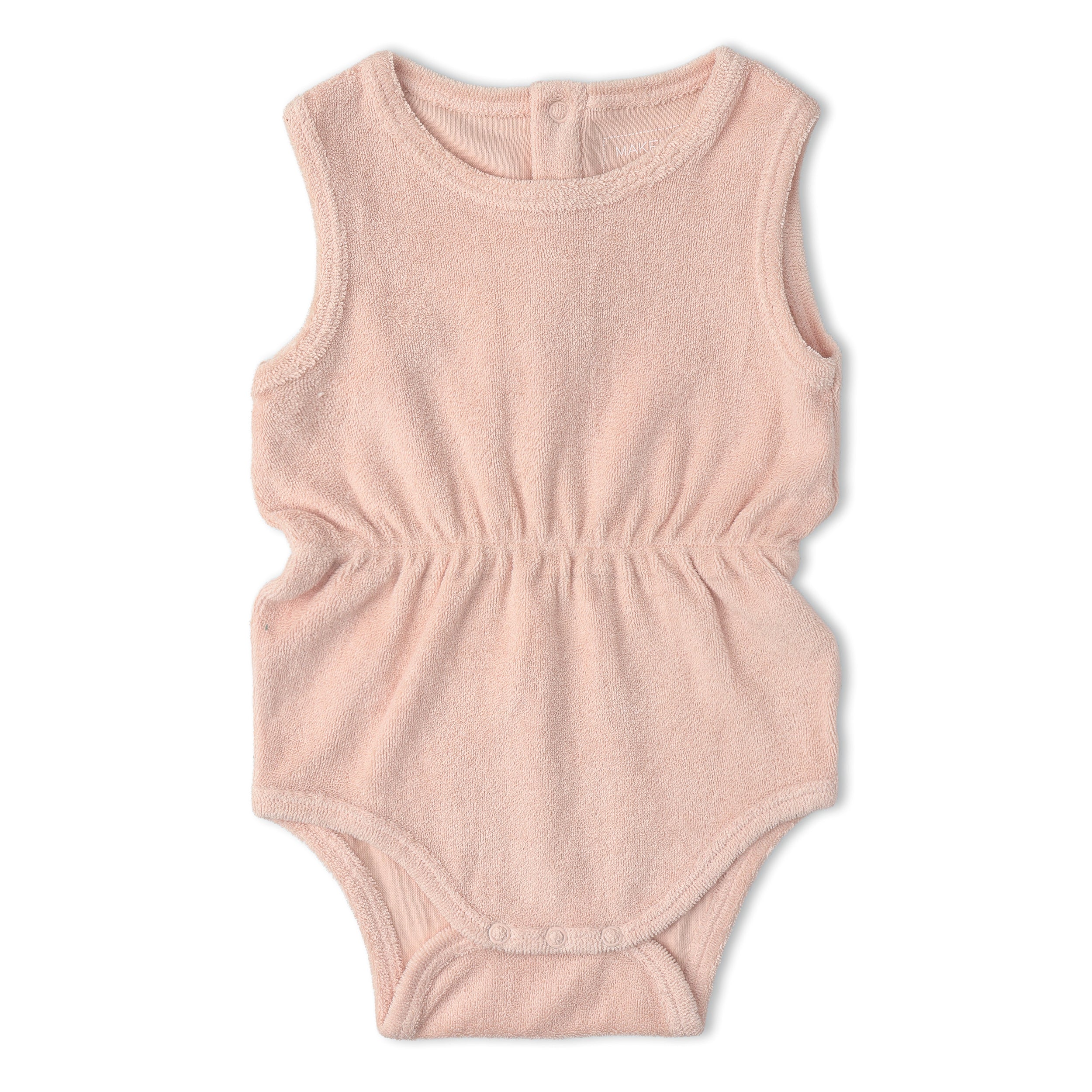 Organic Clinch Romper - Blush - Makemake Organics