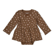 Organic Bodysuit Dress & Leggings Set - Primrose