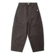 Organic Twill Barrel Pants - Charcoal