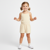 Organic Tank Romper - Butter Yellow - Makemake Organics