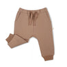 Organic Fleece Jogger Pants - Taupe - Makemake Organics