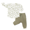 Organic Long Sleeve Tee & Pant Set - Alpine - Makemake Organics