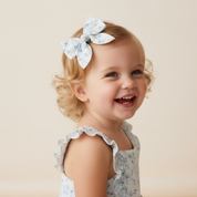 Organic Hair Bow Clip - Ivy Floral - Makemake Organics