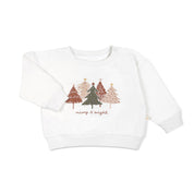 Organic Fleece Sweatshirt - Merry & Bright - Makemake Organics