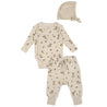 Organic Kimono Onesie & Pants Set - Bunny Hop