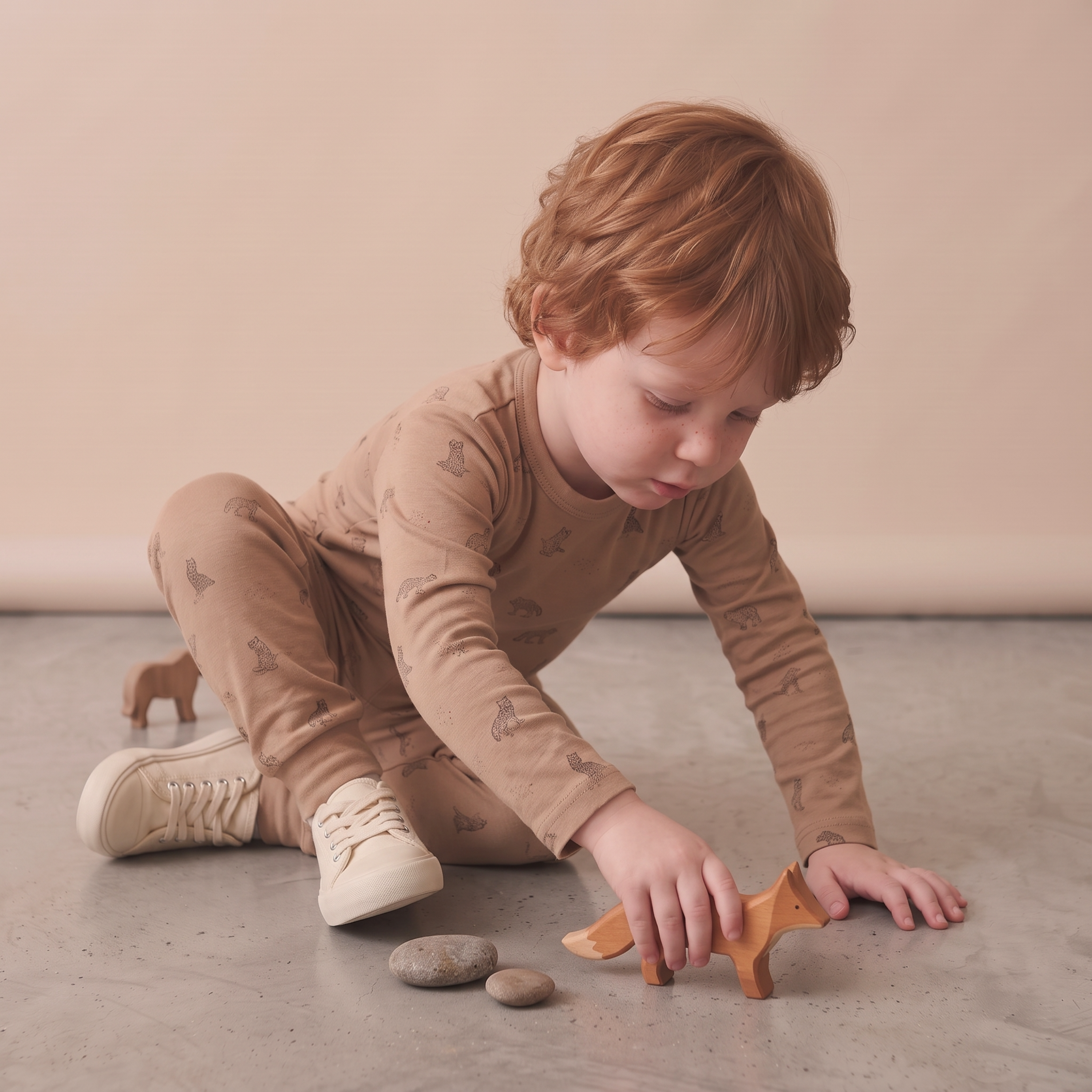 Organic Tee & Pants Set - Woodland Fox