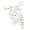 Organic Kimono Onesie & Pants Set - Fungi