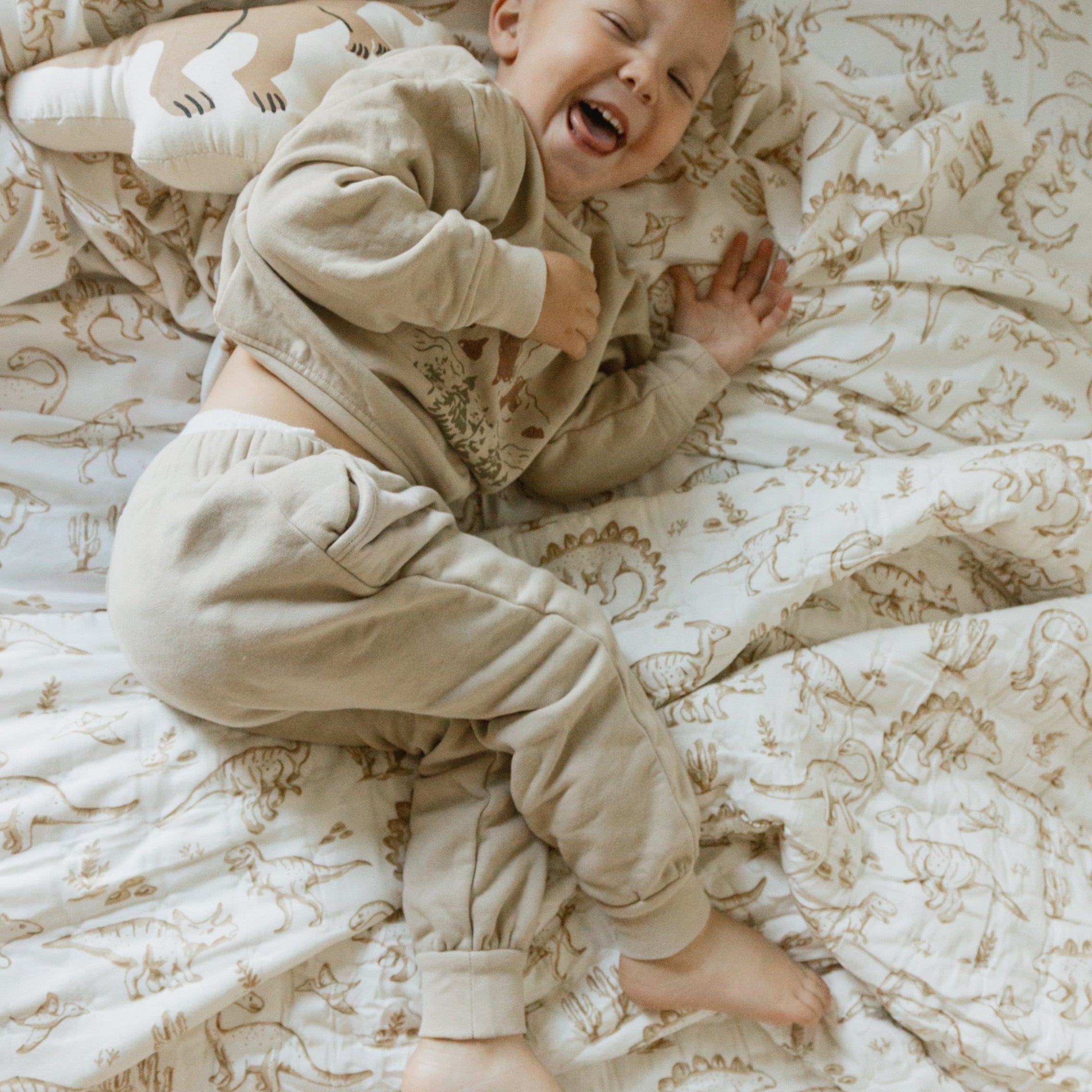 Organic Cotton Sheet Set - Dino Dreams - Makemake Organics