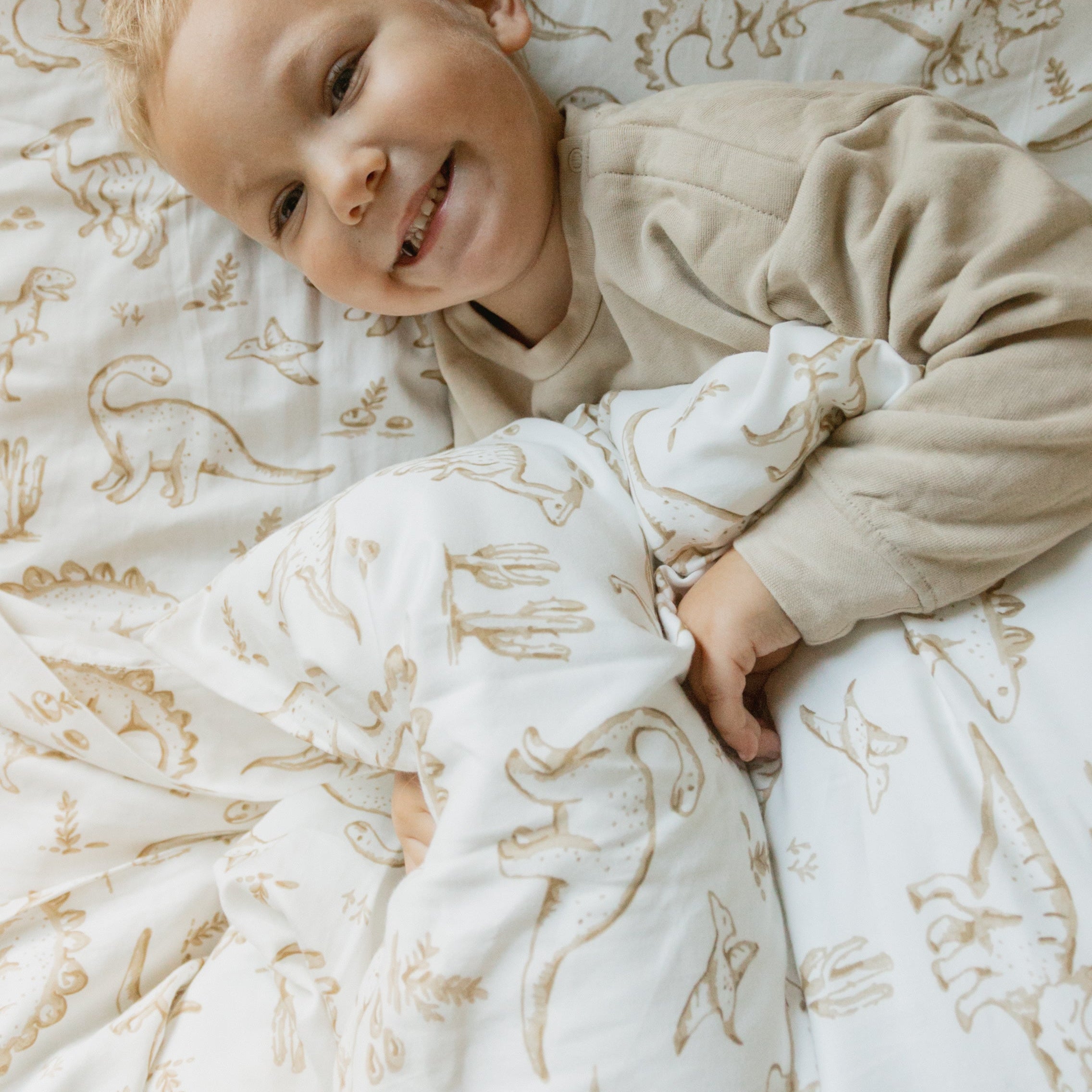 Organic Duvet Cover - Dino Dreams - Makemake Organics